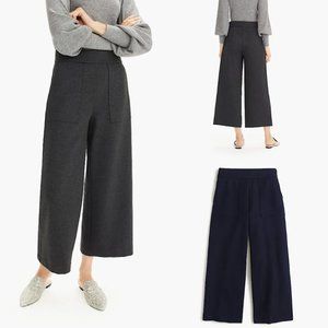 NWT J. Crew Ponte Wide Leg Crop Pants - Small